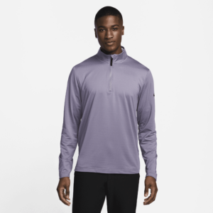 Nike Victory-Dri-FIT-golftrøje med 1/2 lynlås til mænd - lilla